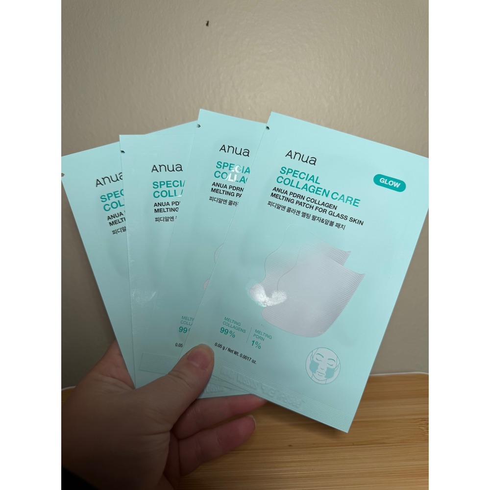 ANUA Salmon DNA PDRN Collagen Melting Patch for Glass skin, 2 Pairs x 4ea